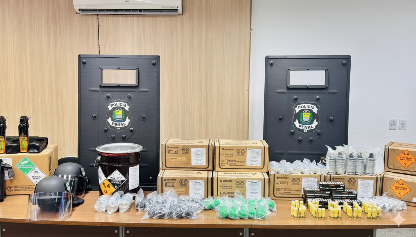 Polícia Penal do Piauí recebe investimentos de mais de R$ 2 milhões em equipamentos e armamentos