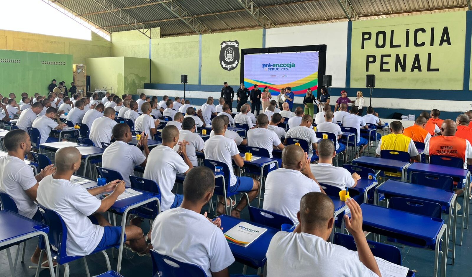 Mais de 150 internos do sistema prisional do Piauí participam de revisão preparatória para o Encceja